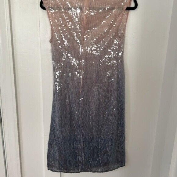 NWT Anthropologie Ombré Sequin Dress Size 2P - Picture 13 of 16